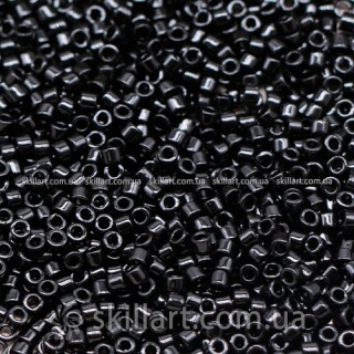 Бисер DB-10 Miyuki Delica Beads 11/0 (натуральный, черный)